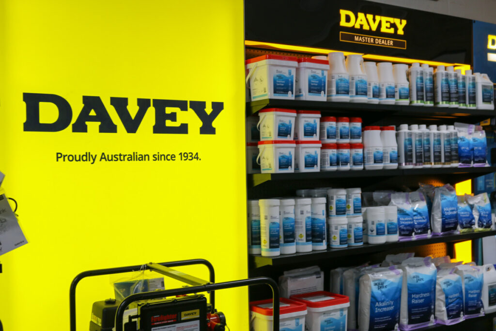 Davey Water Display in NCP+W Coffs harbour store.