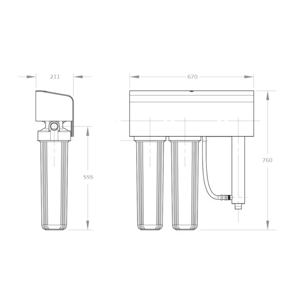 HYBRID - G7 WHOLE HOUSE ULTRAVIOLET PREMIUM AMERICAN MADE FILTRATION SYSTEM - 3 YEAR WARRANTY