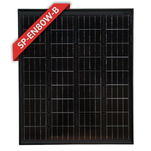 Enerdrive 80watt Solar Panel 12v - Black Frame