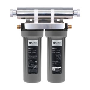 Puretec Ultra Violet Dual Under Sink System. Flexi Hose Connect To Cold Water With 1 Mic Sed Cart & 0.5 Mic Cartridge Hybrid-m1 Hybrid-m1