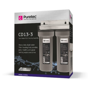 Twin Undersink Water Filter Cd13-3(10 Year Warranty) Includes Bracket And Spanner