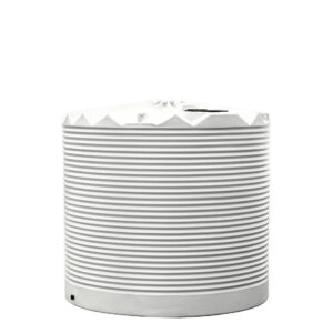 Rapidplas Round Tank Crown Force Corrugated 10,500l - 2520d X 2260 Inlet X 2450 Height 40mm Outlet 500mm Strainer [col:surf Mist]