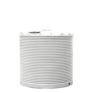 Rapidplas Round Tank Crown Force Corrugated 9000l - 2350d X 2220 Inlet X 2430 Height 40mm Outlet 500mm Strainer [col:surf Mist]